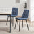 Eden Set Of 2 Dining Chairs - Velvet - Blue - DUSK