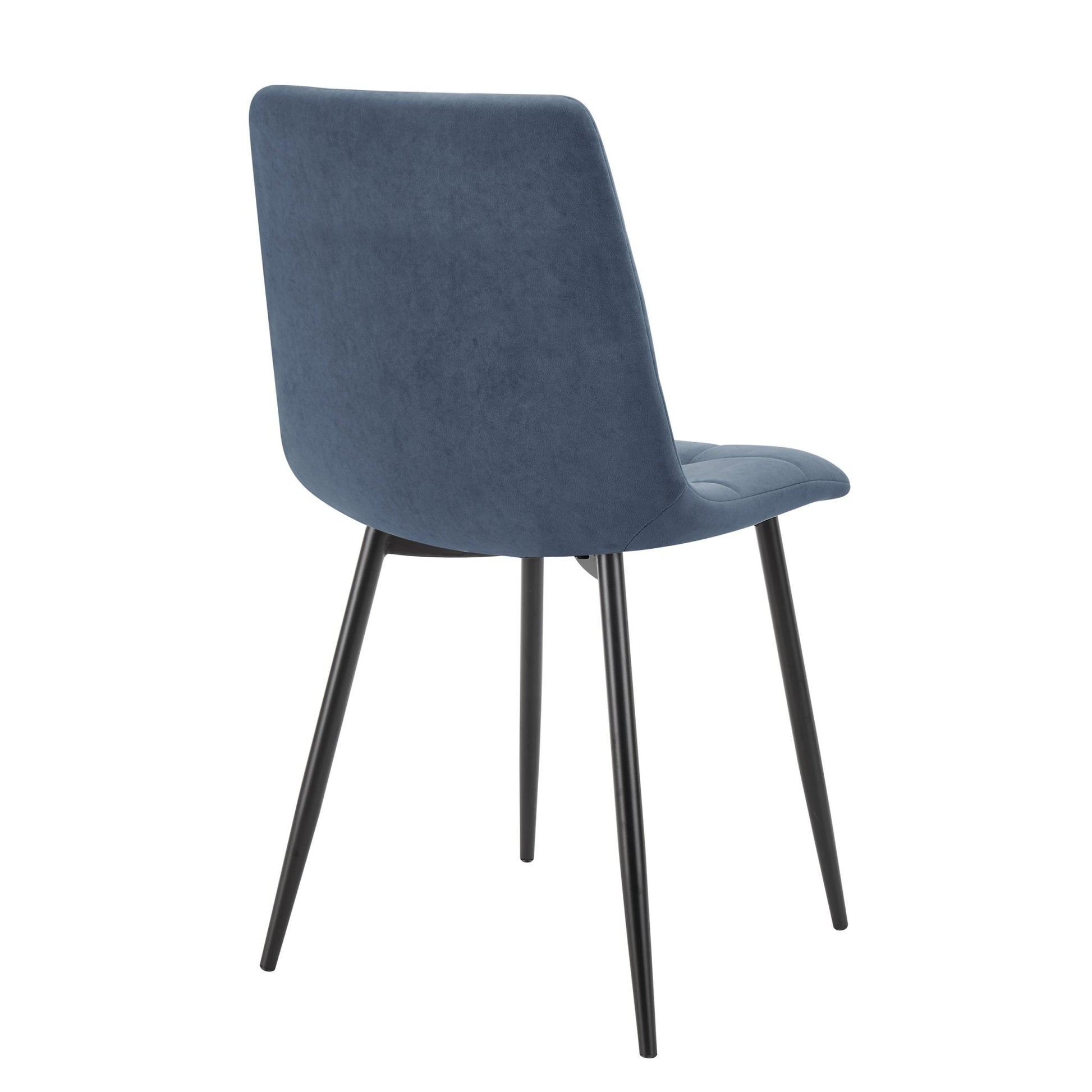 Eden Set Of 2 Dining Chairs - Velvet - Blue - DUSK