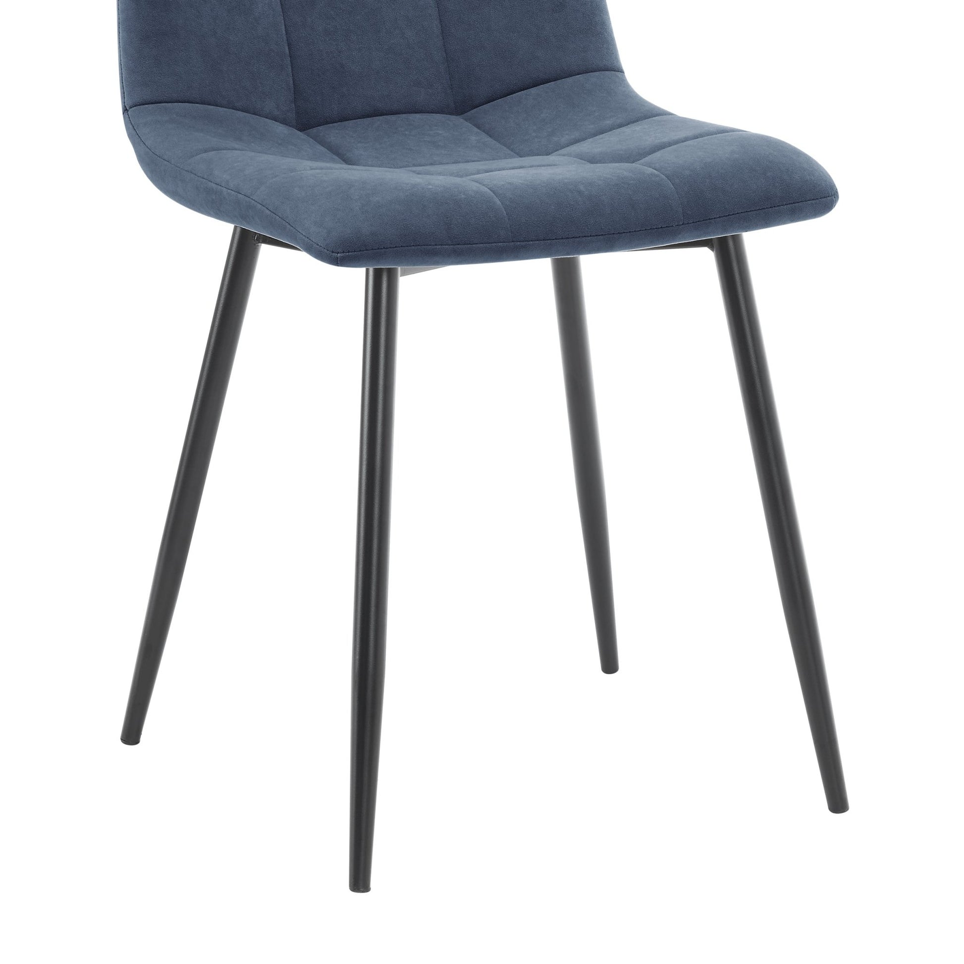 Eden Set Of 2 Dining Chairs - Velvet - Blue - DUSK