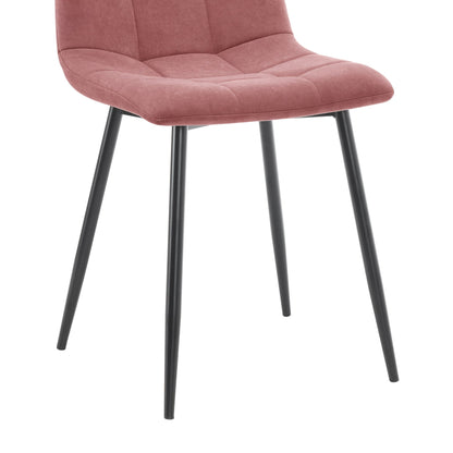 Eden Set Of 2 Dining Chairs - Velvet - Pink - DUSK