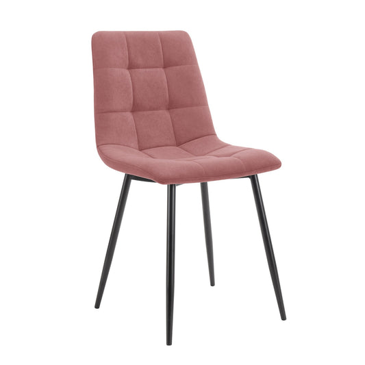 Eden Set Of 2 Dining Chairs - Velvet - Pink - DUSK