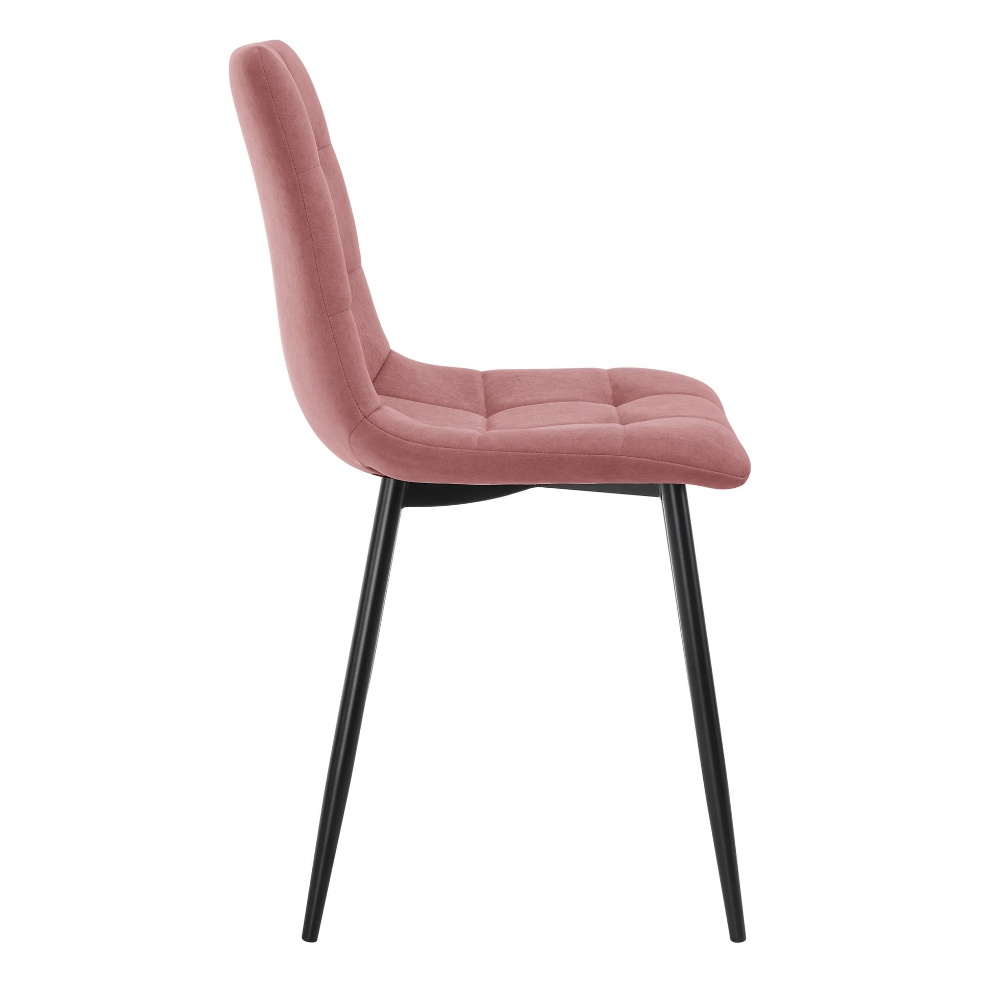 Eden Set Of 2 Dining Chairs - Velvet - Pink - DUSK