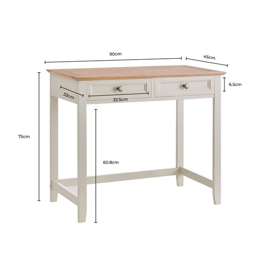 Edie Console Dressing Table - Cream - DUSK