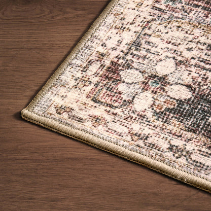 Elara Traditional Floral Rug - Brown - DUSK