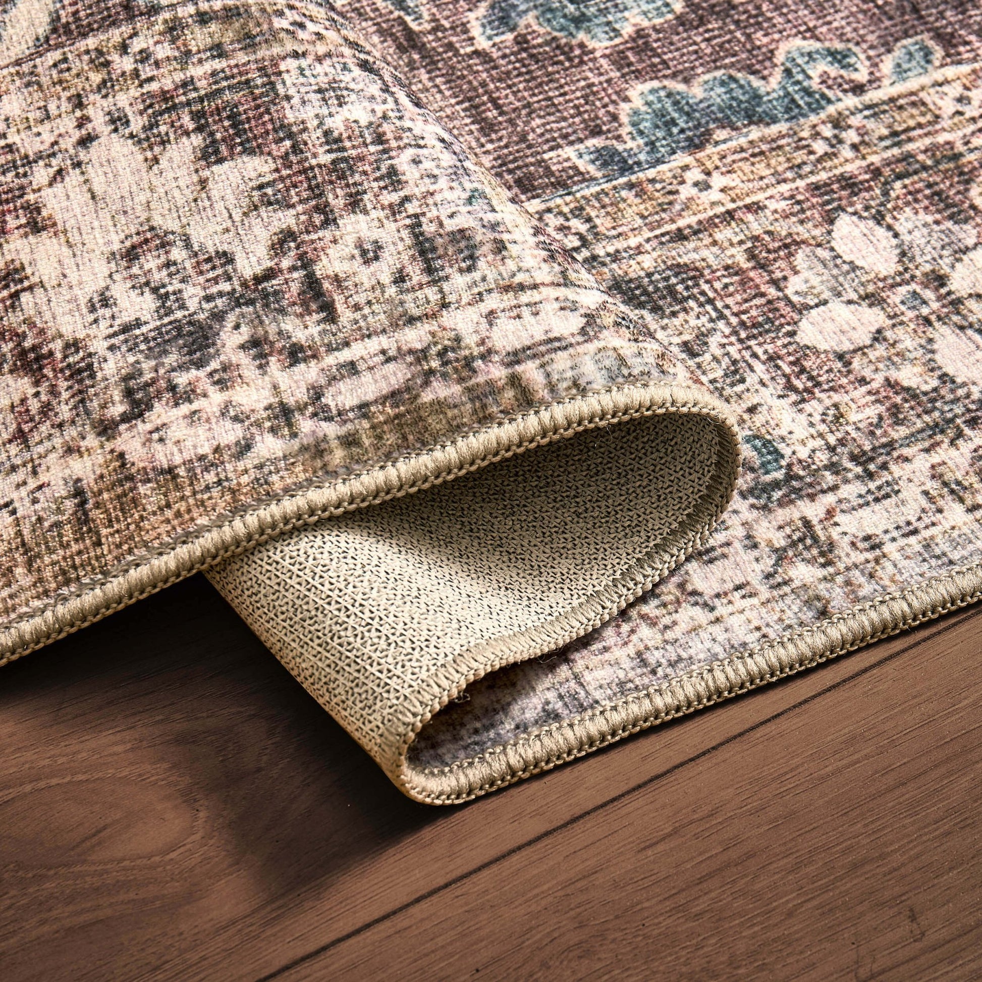 Elara Traditional Floral Rug - Brown - DUSK