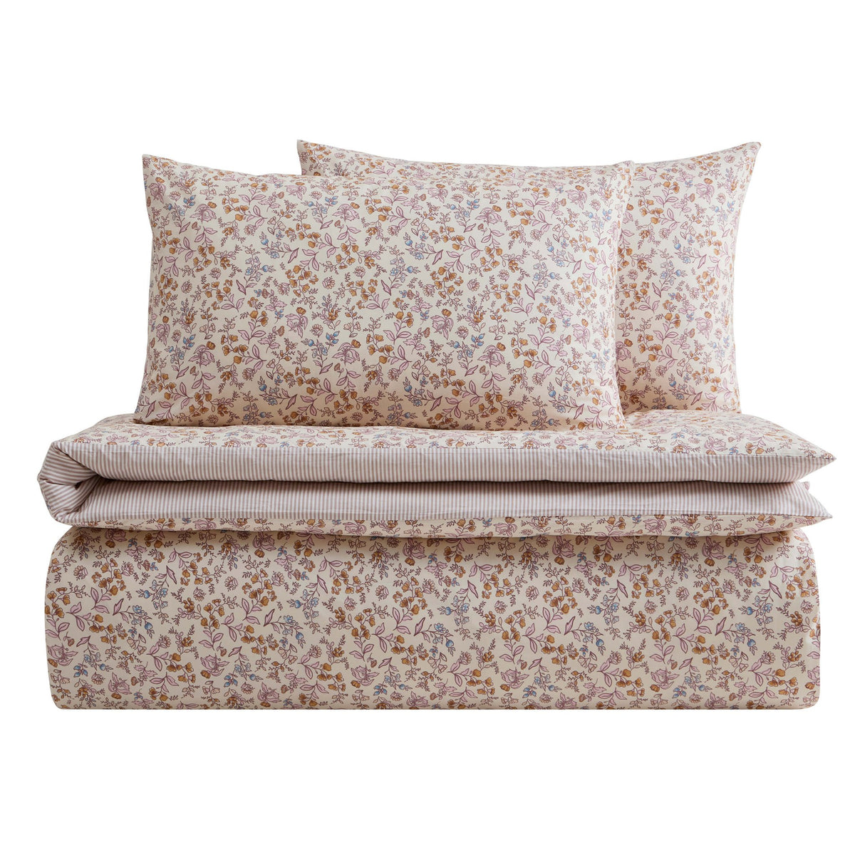 Eleanor Duvet Cover & Pillowcase Set - Multicoloured - DUSK