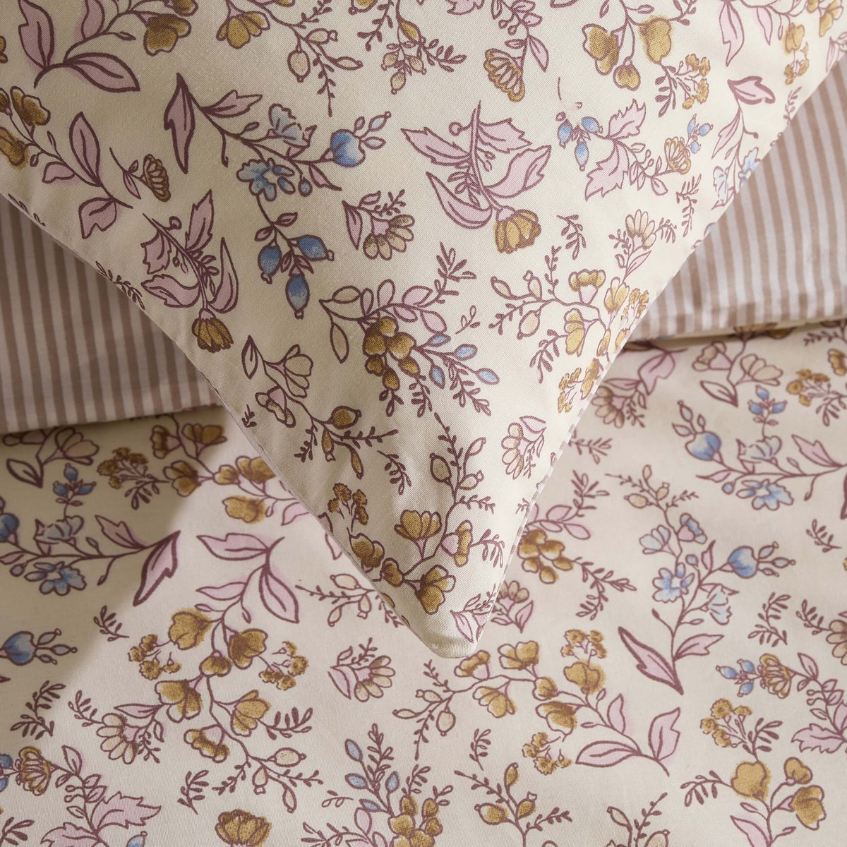 Eleanor Duvet Cover & Pillowcase Set - Multicoloured - DUSK