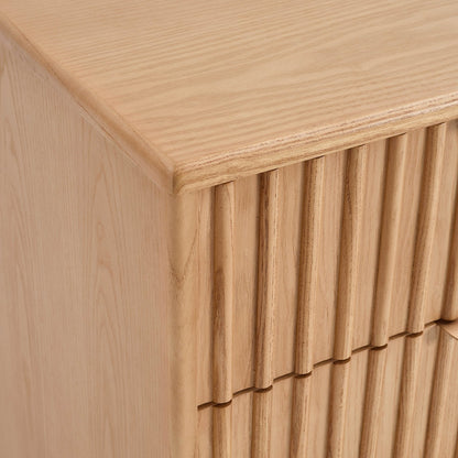 Elena 6 Drawer Chest - Light Wood - DUSK