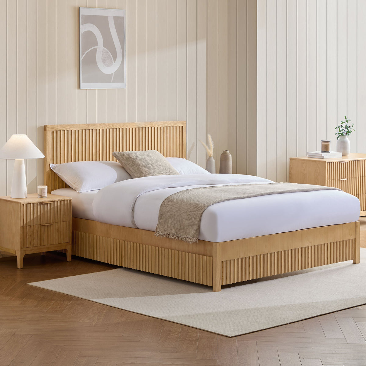 Elena Divan Bed - Wood - DUSK