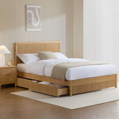 Elena Divan Bed - Wood - DUSK