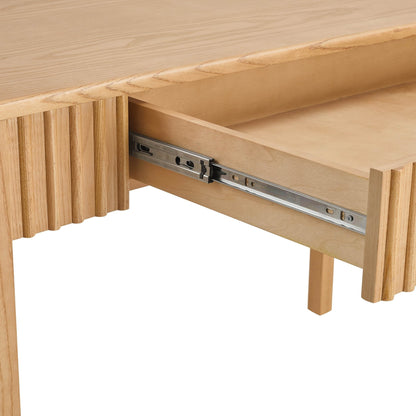 Elena Wood Veneer Desk - Light Wood - DUSK