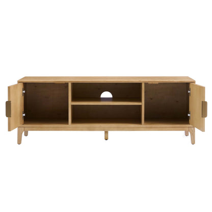 Elena Wood Veneer TV Unit - Light Wood - DUSK