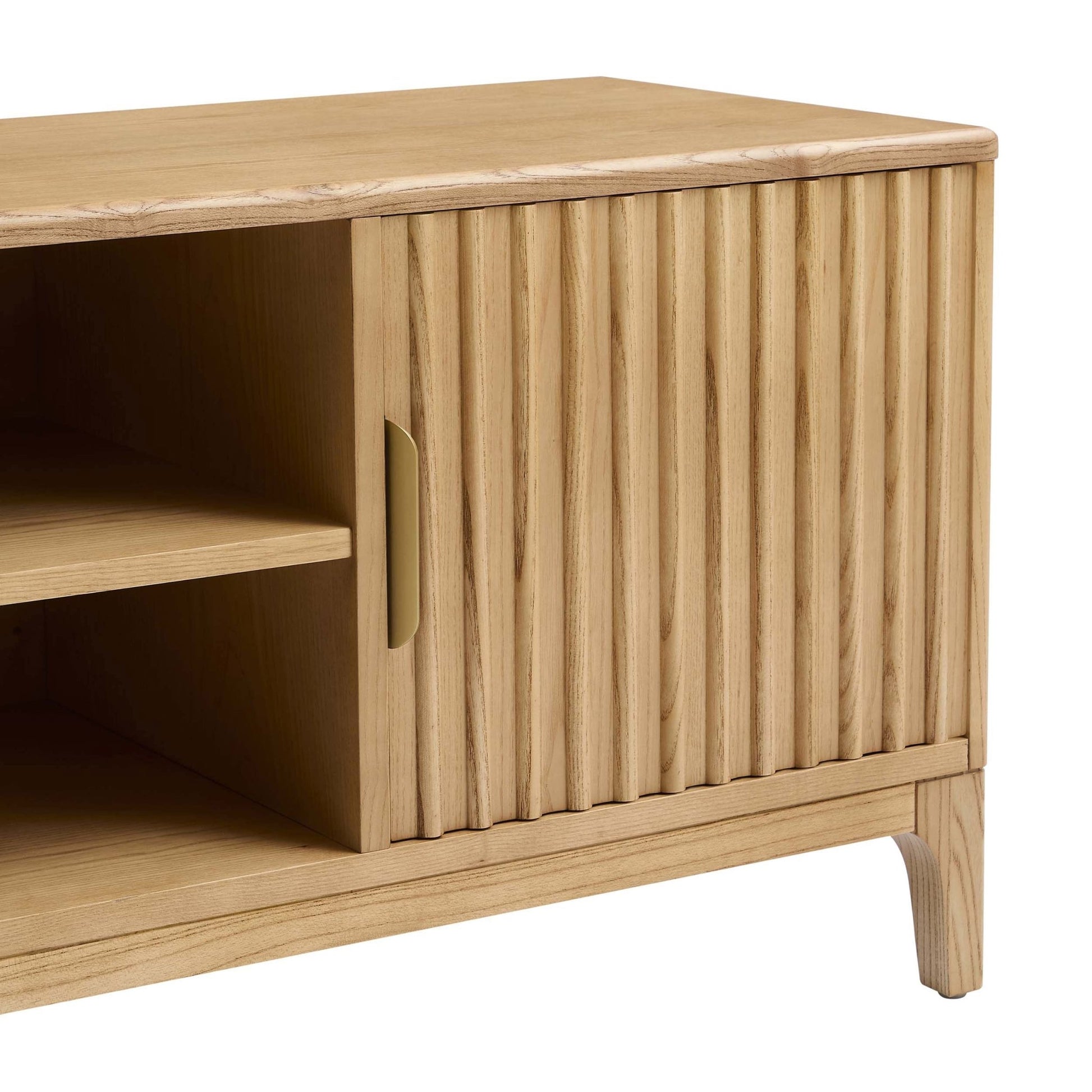 Elena Wood Veneer TV Unit - Light Wood - DUSK