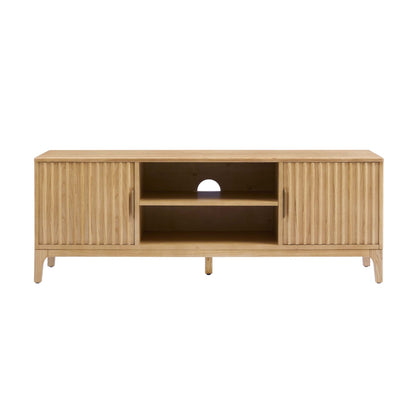 Elena Wood Veneer TV Unit - Light Wood - DUSK