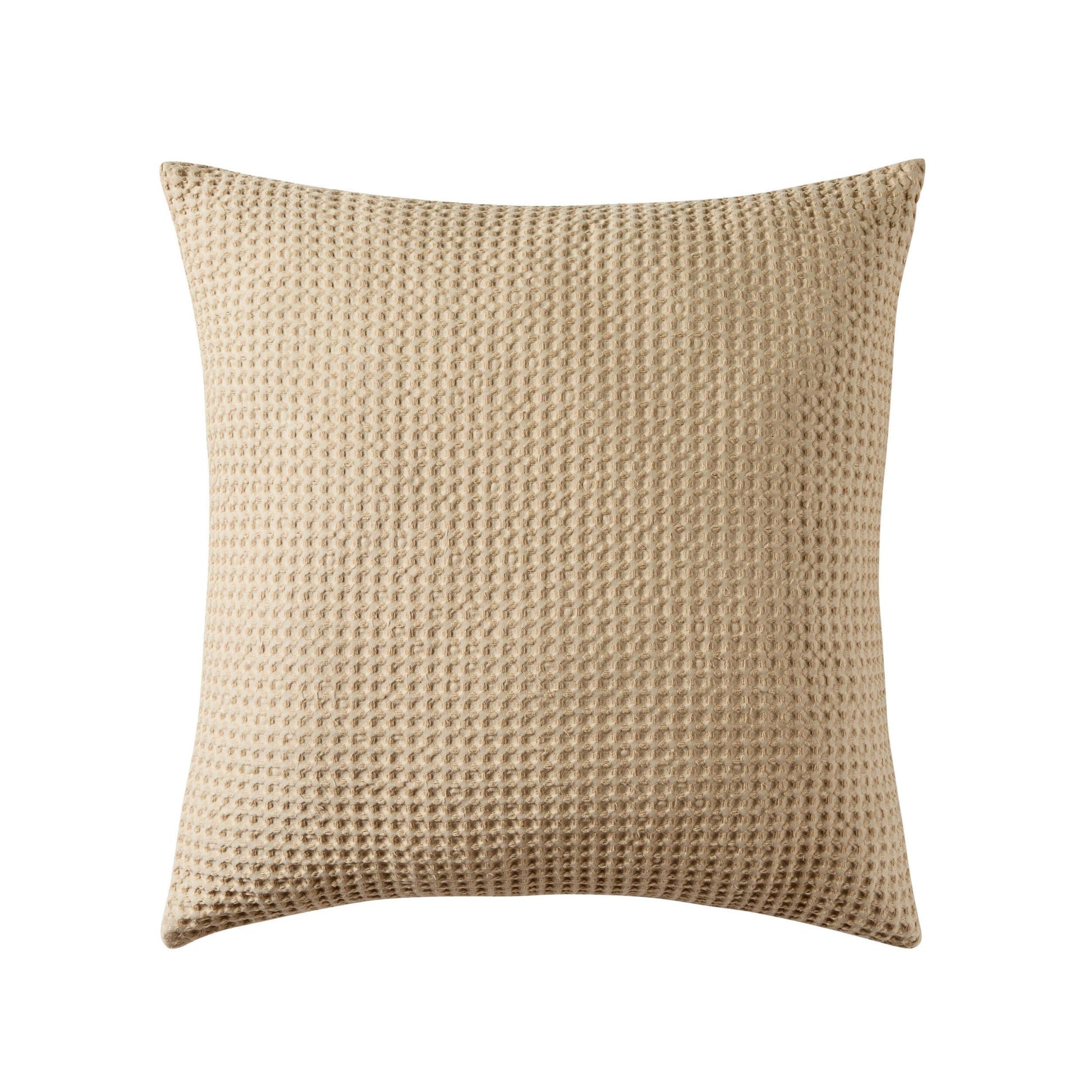 Eleni Cotton Waffle Stonewash Cushion Cover - Natural - DUSK