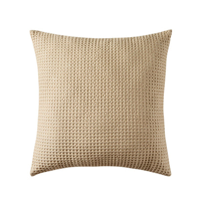 Eleni Cotton Waffle Stonewash Cushion Cover - Natural - DUSK