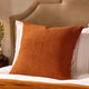 Eleni Cotton Waffle Stonewash Cushion Cover - Orange - DUSK