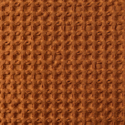 Eleni Cotton Waffle Stonewash Cushion Cover - Orange - DUSK