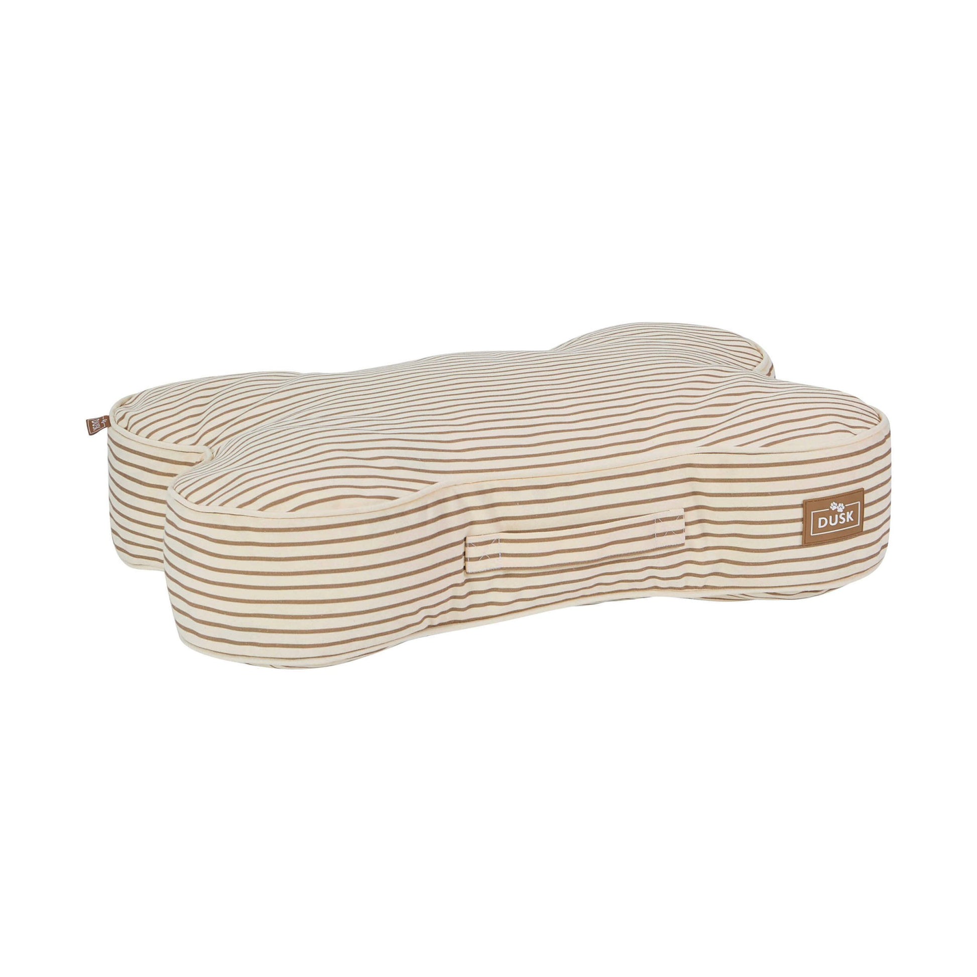 Elio Bone Shaped Striped Pillow Bed - Natural - DUSK