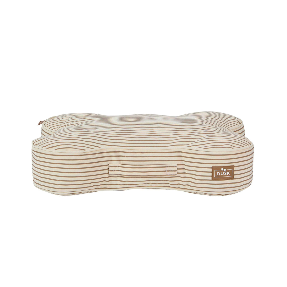 Elio Bone Shaped Striped Pillow Bed - Natural - DUSK