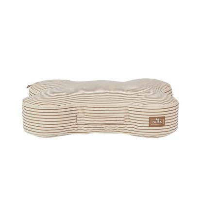 Elio Bone Shaped Striped Pillow Bed - Natural - DUSK