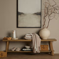 Eliza Wooden Shelf Bench - Light Wood - DUSK