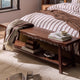 Eliza Wooden Shelf Bench - Walnut - DUSK