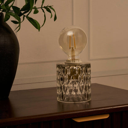 Elodi Glass Table Lamp - Clear - DUSK