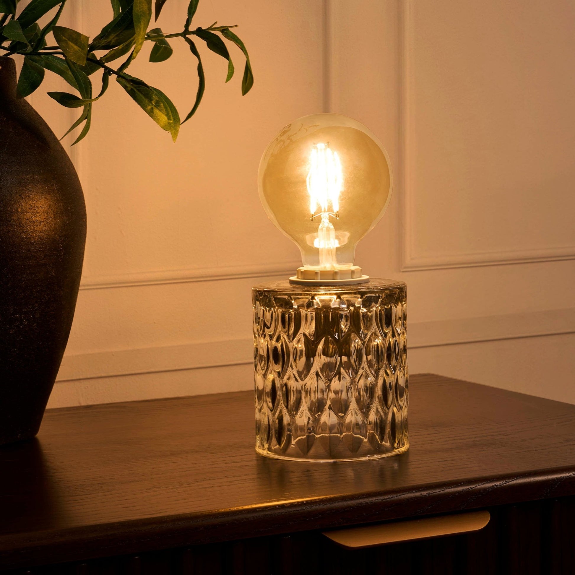 Elodi Glass Table Lamp - Clear - DUSK