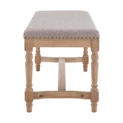 Emley Bench - Natural Chevron - DUSK