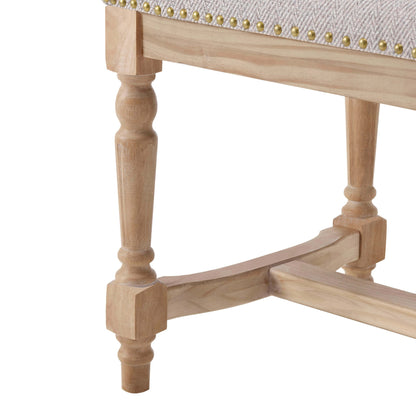 Emley Bench - Natural Chevron - DUSK
