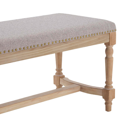 Emley Bench - Natural Chevron - DUSK