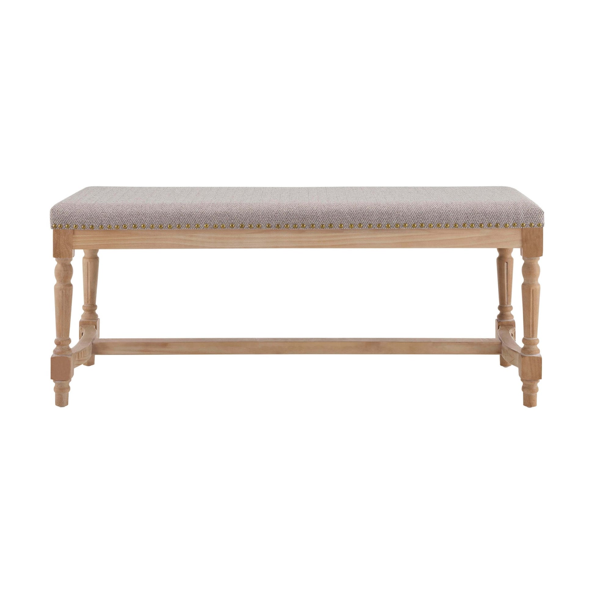 Emley Bench - Natural Chevron - DUSK