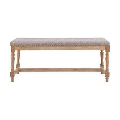 Emley Bench - Natural Chevron - DUSK