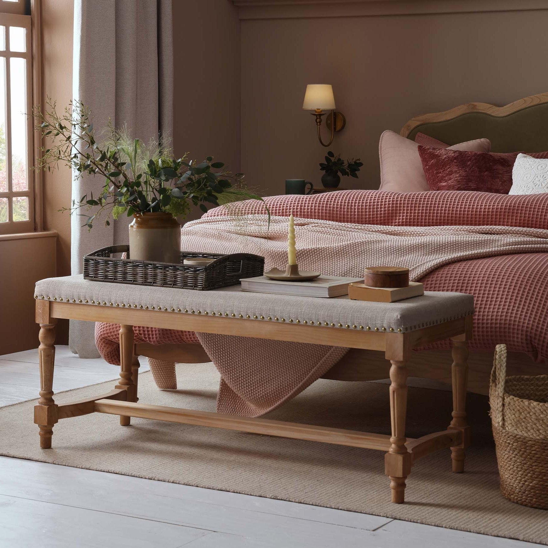 Emley Bench - Stone Grey - DUSK