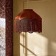 Enzo Suede Tassel Fringe Ceiling Shade - Burnt Terracotta - DUSK
