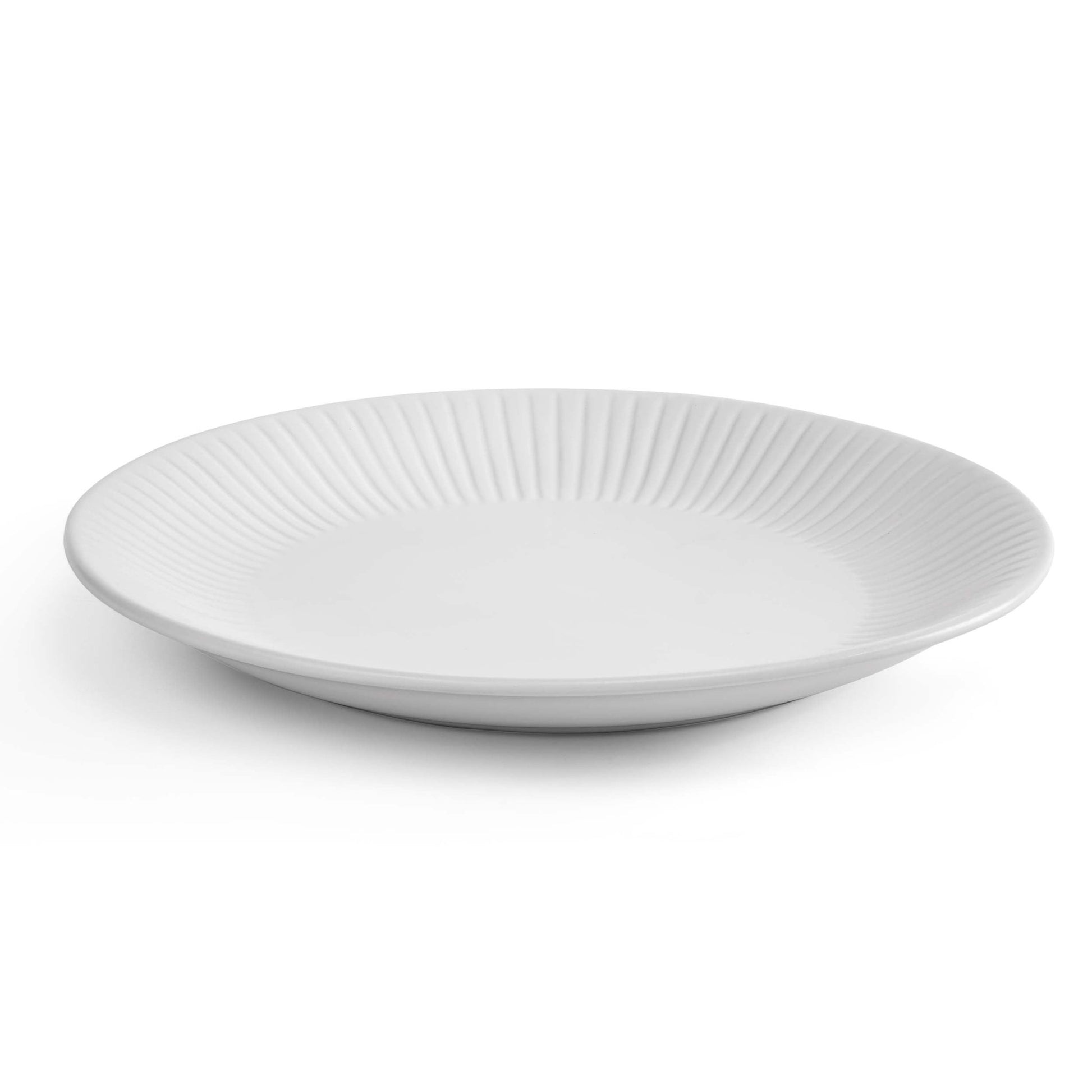 Ethan Embossed Stoneware 12pc Dinner Set - White - DUSK