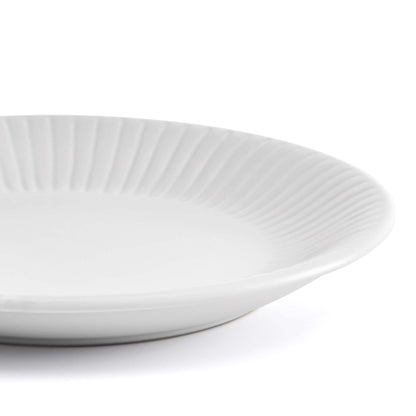 Ethan Embossed Stoneware 12pc Dinner Set - White - DUSK