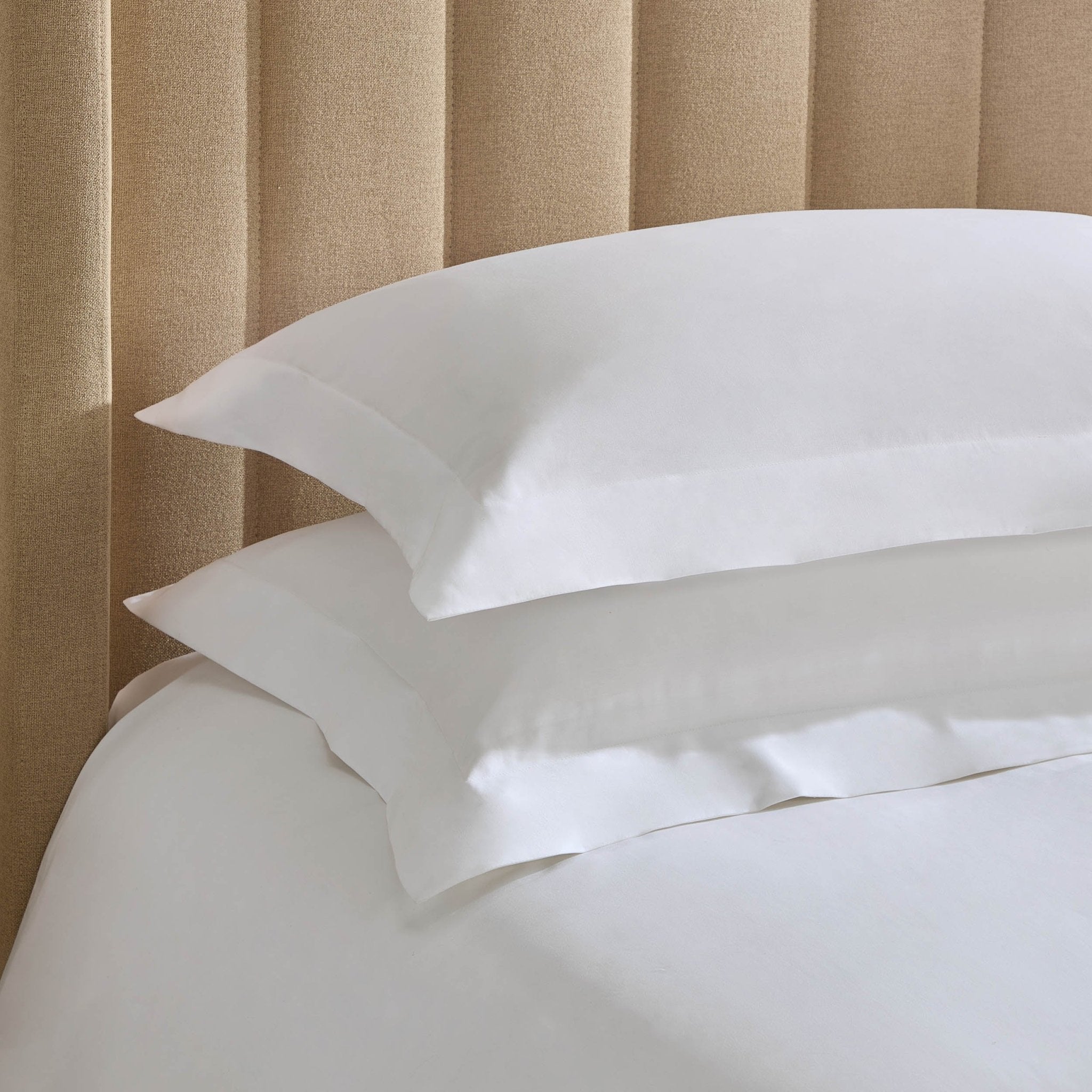 Everly 1200 Thread Count Pair of Oxford Pillowcases - White - DUSK