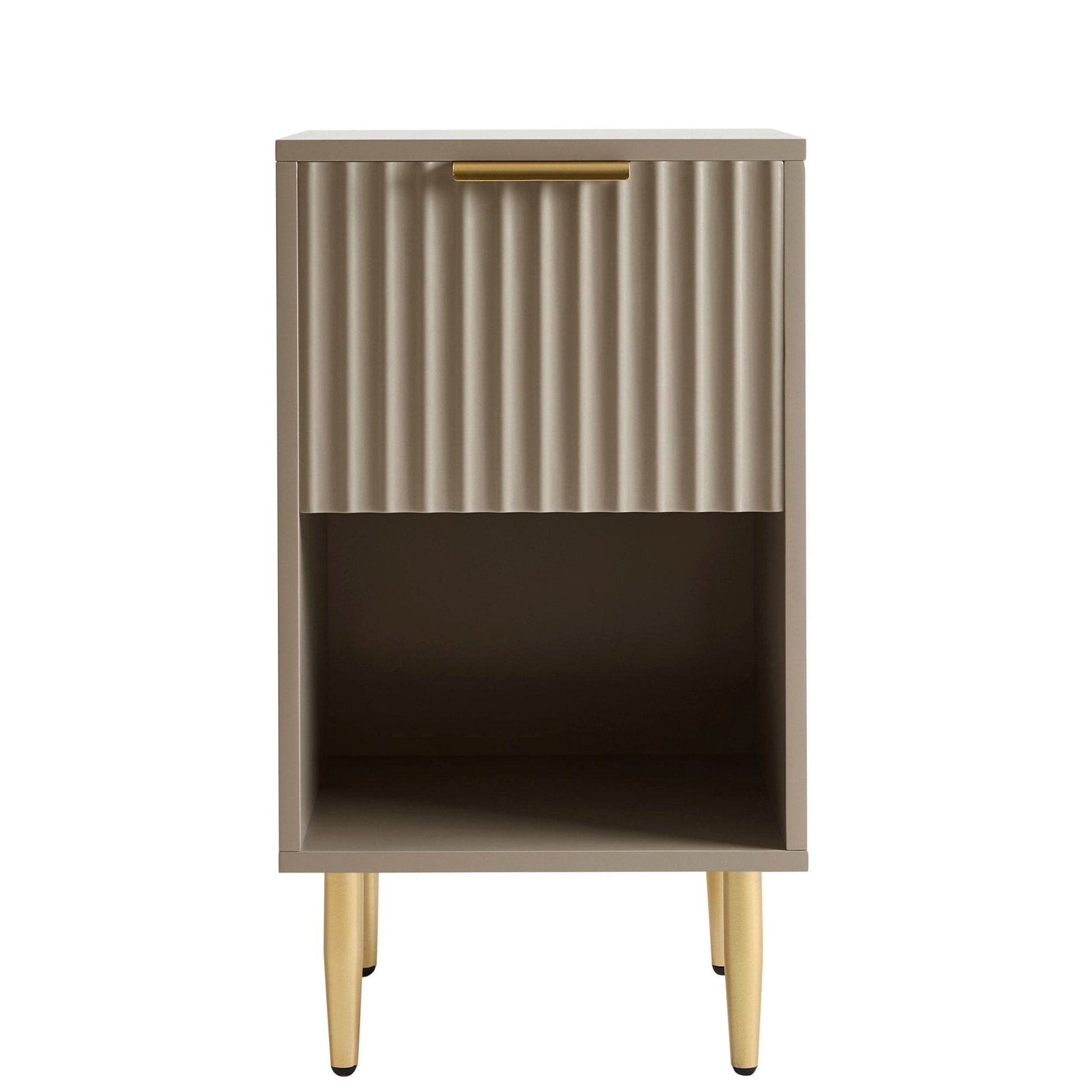 Evie 1 Drawer Nightstand - Taupe - Resource - DUSK