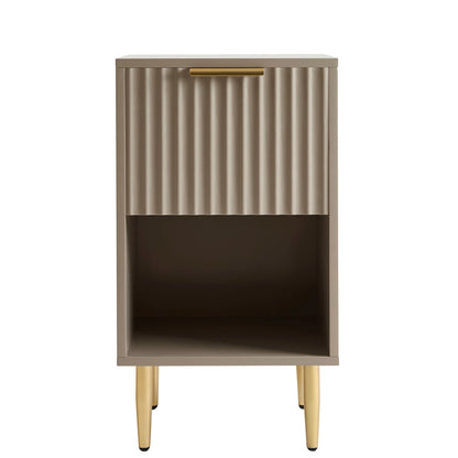 Evie 1 Drawer Nightstand - Taupe - Resource - DUSK