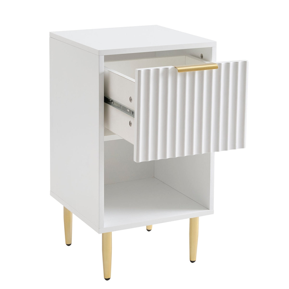 Evie 1 Drawer Nightstand - Warm White - DUSK