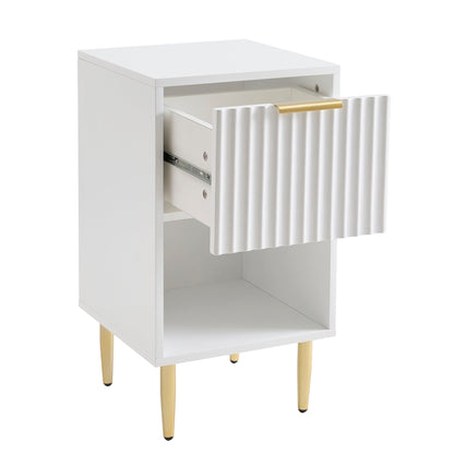 Evie 1 Drawer Nightstand - Warm White - DUSK
