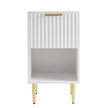 Evie 1 Drawer Nightstand - Warm White - DUSK