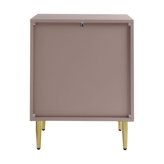 Evie 2 Drawer Bedside Table - Dusty Mauve - DUSK