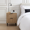 Evie 2 Drawer Bedside Table - Wood Effect - DUSK