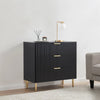 Evie 3 Drawer Chest - Black - DUSK