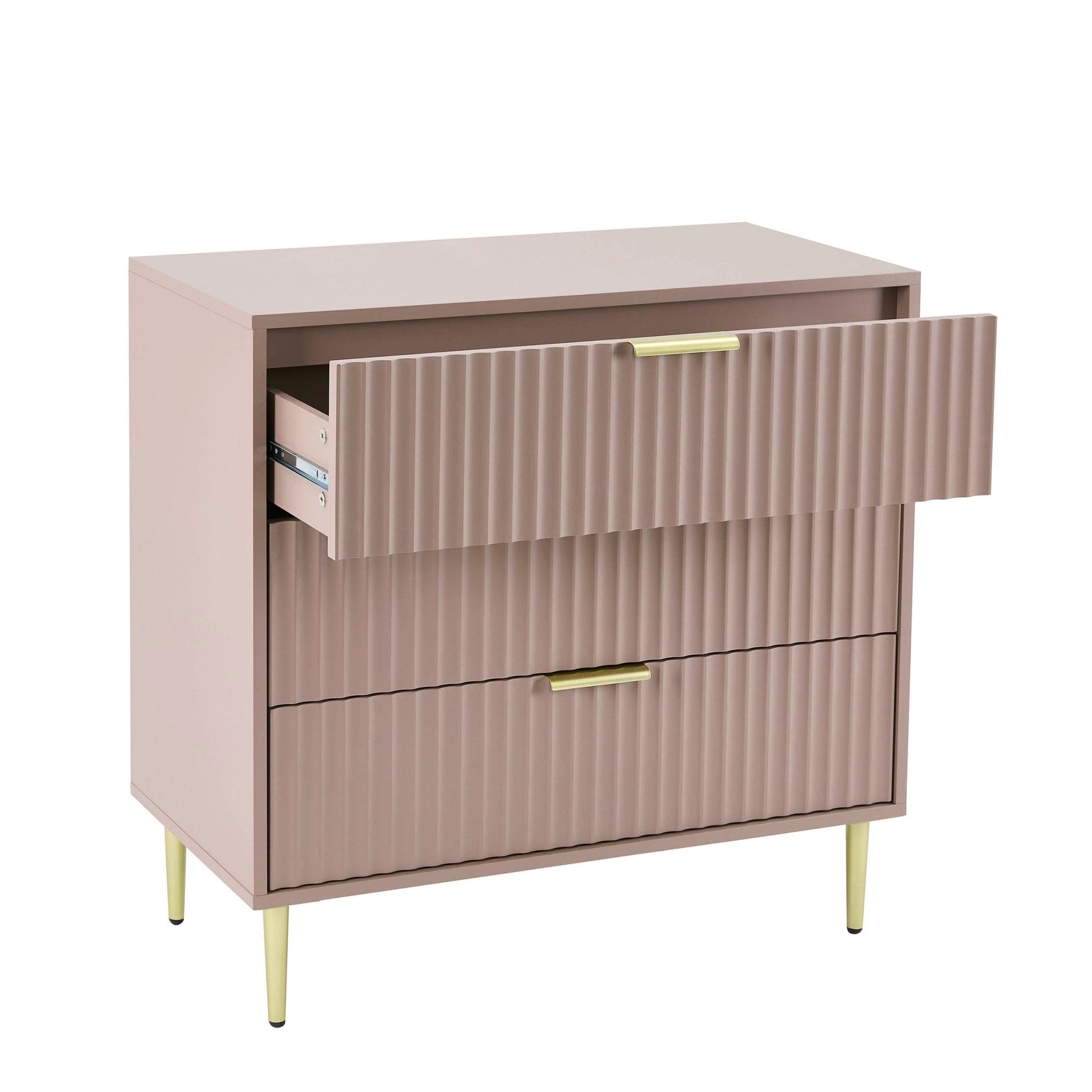 Evie 3 Drawer Chest - Dusty Mauve - DUSK