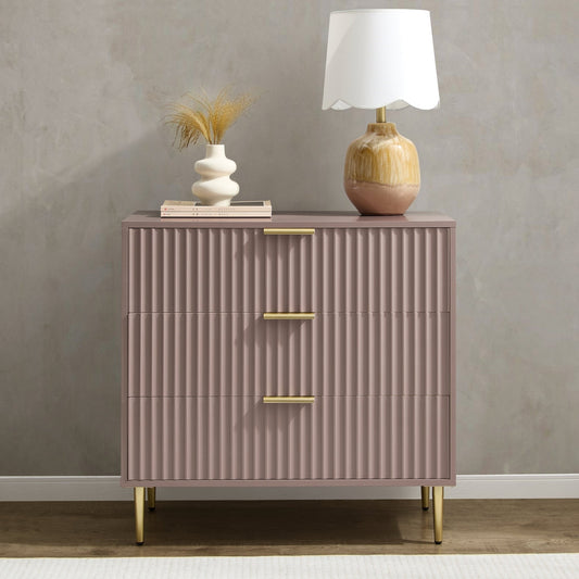 Evie 3 Drawer Chest - Dusty Mauve - DUSK