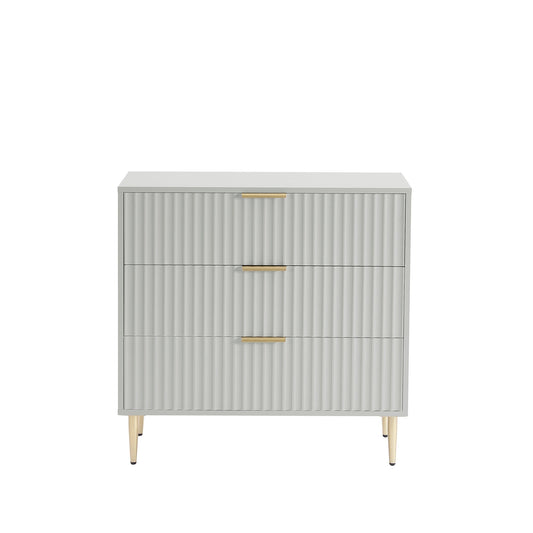 Evie 3 Drawer Chest - Grey - DUSK